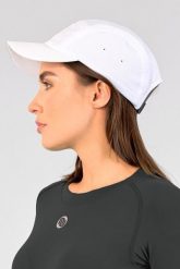 Czapka z daszkiem do biegania Unisex Nessi Sportswear. Białe czapki z daszkiem NESSI SPORTSWEAR, bez wzorów, z elastanu, sportowe. Za 279.00 zł.