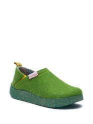 Comfortfusse Kapcie w kolorze zielonym rozmiar: 39. Zielone kapcie Comfortfüße, bez wzorów, z materiału. Za 204.96 zł.