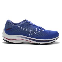Buty do biegania damskie Mizuno Wave Rider 25 niebieskie. Niebieskie buty treningowe Mizuno, bez wzorów, z gumy, bez zapięcia, do biegania, mizuno wave. Za 668.80 zł.