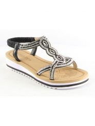 Sixth Sens Sandały w kolorze czarnym rozmiar: 39. Czarne sandały Sixth Sens, bez wzorów, klasyczne, z otwartym noskiem, bez obcasa, bez zapięcia. Za 93.81 zł.