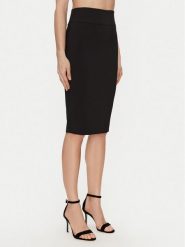 Rinascimento Spódnica ołówkowa CFC0122808003 Czarny Slim Fit. Czarne spódnice Rinascimento, s, bez wzorów, z syntetyku, ołówkowe. Za 329.99 zł.