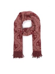 Guess Szalik AW5217 VIS03 Bordowy. Czerwone szaliki i kominy Guess, z aplikacjami, z poliesteru. Za 234.99 zł.
