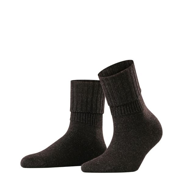 Skarpetki damskie Falke Striggings. Brązowe skarpetki Falke, bez wzorów, z materiału. Za 127.50 zł.