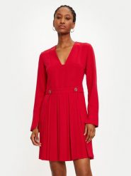 TWINSET Sukienka codzienna 242TT2171 Czerwony Loose Fit. Czerwone sukienki Twinset, na co dzień, bez wzorów, z syntetyku, bez kołnierzyka, bez ramiączek, proste. Za 559.99 zł.