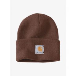Czapka zimowa Carhartt Watch Hat - mocha. Brązowe czapki zimowe Carhartt, bez wzorów, sportowe. Za 73.99 zł.
