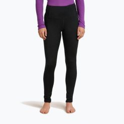 Legginsy termoaktywne damskie icebreaker Merino 200 Oasis High Rise. Czarne bielizna termoaktywna damska Icebreaker, bez wzorów, sportowe. Za 412.99 zł.