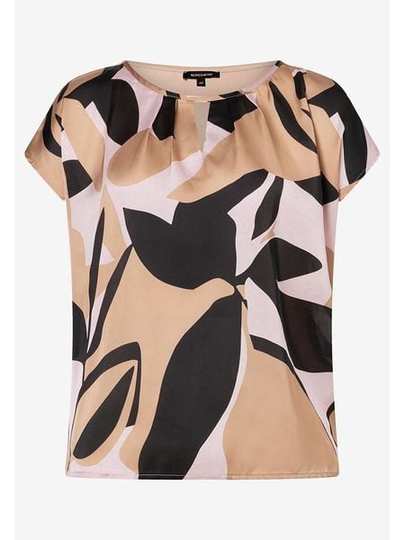 More & More Top w kolorze czarno-beżowym rozmiar: 42. Brązowe topy More & More, s, bez wzorów, z wiskozy, klasyczne, bez kołnierzyka, bez ramiączek. Za 100.99 zł.