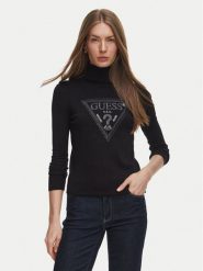 Guess Golf W6BR54 Z1455 Czarny Regular Fit. Czarne swetry Guess, xs, z aplikacjami, z wiskozy, bez ramiączek. Za 344.99 zł.
