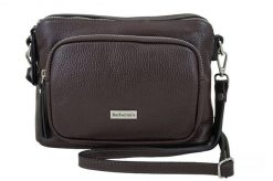 Listonoszka skórzana BARBERINI'S c. brązowa 990-11. Brązowe shopper bag Barberinis, bez wzorów, ze skóry, biznesowe, małe, bez dodatków. Za 239.99 zł.