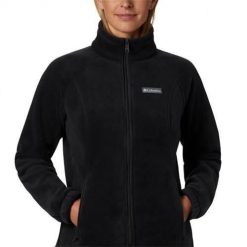 Bluza sportowa damska Columbia Benton Springs Full Zip. Szare bluzy bez kaptura Columbia, xl, bez wzorów, z poliesteru, bez kaptura, trekkingowe. Za 296.00 zł.