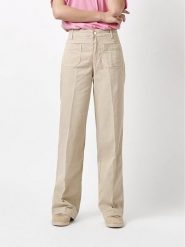 Rosner Dżinsy - Wide Leg fit - w kolorze beżowym rozmiar: W44/L32. Brązowe jeansy Rosner, l, bez wzorów, z podwyższonym stanem. Za 208.99 zł.