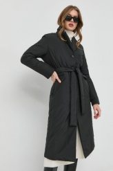 Trussardi kurtka damska kolor czarny przejściowa. Czarne kurtki TRUSSARDI, bez wzorów, klasyczne, bez kaptura. W wyprzedaży za 849.99 zł.