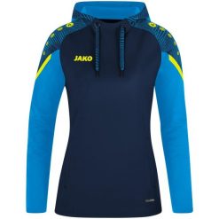 Damska bluza dresowa z kapturem Jako Performance. Niebieskie bluzy z kapturem JAKO, bez wzorów, z dresówki, z kapturem, do piłki nożnej. Za 326.00 zł.