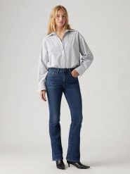 Levi's Dżinsy "725" - Bootcut fit - w kolorze niebieskim rozmiar: W30/L30. Niebieskie jeansy Levi's, l, z aplikacjami, klasyczne. Za 219.26 zł.