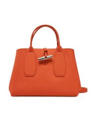 Longchamp Torebka 10058HPN Pomarańczowy. Brązowe torebki klasyczne Longchamp, bez wzorów, ze skóry, bez dodatków. Za 1,999.00 zł.