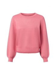 Nümph Sweter z dzianiny - Nubir Solid Kobiety drobna dzianina różowy, S. Czerwone swetry Nümph, s, z aplikacjami, z dzianiny, bez ramiączek. Za 229.95 zł.