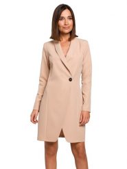 Stylove Sukienka w kolorze beżowym rozmiar: S. Brązowe sukienki Stylove, na co dzień, s, bez wzorów, bez kołnierzyka, bez ramiączek, maxi, proste. Za 195.06 zł.