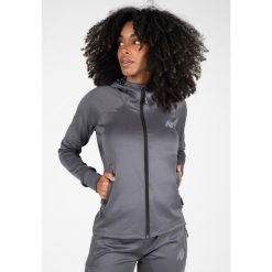 Halsey Kurtka dresowa - Szary. Szare kurtki GORILLA WEAR, xl, bez wzorów, z dresówki, sportowe, bez kaptura. Za 298.00 zł.