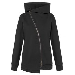 Bluza Deha Bluza Biker Z Bawełny Organicznej Damskie. Czarne bluzy Deha, m, bez wzorów, z bawełny, bez ramiączek, z kapturem. Za 617.99 zł.