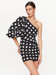 Pinko Sukienka koktajlowa Cedro 101208 A0ZL Czarny Slim Fit. Czarne sukienki Pinko, bez wzorów, z syntetyku, wizytowe, bez kołnierzyka, bez ramiączek. Za 2,379.00 zł.