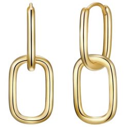 Glanzstücke München Kolczyki z Srebro wysokiej próby w Żółte złoto 1 ct Damski. Żółte kolczyki Glanzstücke München, pozłacane. Za 220.99 zł.