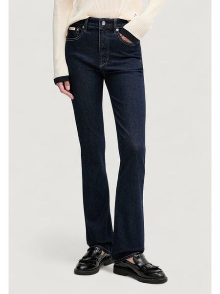 Calvin Klein Jeans Jeansy LV047D732G Granatowy Bootcut Fit. Niebieskie jeansy Calvin Klein Jeans, bez wzorów, z bawełny. Za 255.99 zł.