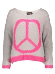 Miss goodlife Sweter w kolorze szaro-różowym rozmiar: XL. Różowe swetry miss goodlife, xl, bez wzorów, z wełny, bez ramiączek. Za 206.91 zł.