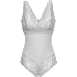 Body bonprix matowy srebrny - beżowy. Szare body i gorsety marki bonprix, z haftami. Za 79.99 zł.