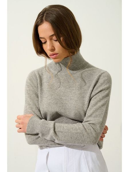 AUTHENTIC CASHMERE Kaszmirowy sweter "Eileen" w kolorze szarym rozmiar: S. Szare swetry AUTHENTIC CASHMERE, s, bez wzorów, z kaszmiru, bez ramiączek. Za 369.99 zł.