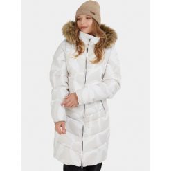 Płaszcz Zimowy Damski Fundango Puppis. Brązowe płaszcze FUNDANGO, na zimę, bez wzorów, eleganckie, bez kaptura. W wyprzedaży za 499.00 zł.