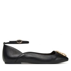 Baleriny Liu Jo. Czarne baleriny Liu Jo, bez wzorów, bez obcasa, bez zapięcia. Za 339.99 zł.