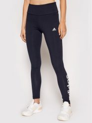 Adidas Legginsy Essentials Logo H07781 Granatowy Extra Slim Fit. Niebieskie legginsy adidas, bez wzorów, z bawełny, sportowe. Za 89.99 zł.