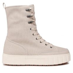 Botki Fila. Brązowe botki Fila, bez wzorów, bez obcasa, na płaskiej podeszwie, bez zapięcia. Za 239.99 zł.