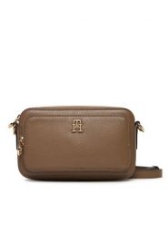 Tommy Hilfiger Torebka Th Icon Camera Bag AW0AW18120 Brązowy. Brązowe listonoszki Tommy Hilfiger, bez wzorów, ze skóry, bez dodatków. Za 529.99 zł.