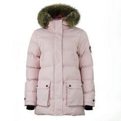 Parka dla kobiet Peak Mountain. Niebieskie płaszcze Peak Mountain, l, z aplikacjami, z futra, bez kaptura. Za 299.50 zł.
