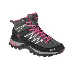 Buty trekkingowe damskie, CMP Rigel Mid. Czerwone trekkingi CMP, bez wzorów, z materiału, bez zapięcia, trekkingowe. Za 362.99 zł.