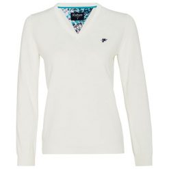 Sweter w kolorze ecru. Swetry Denim Culture. W wyprzedaży za 99.95 zł.
