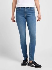 Lee Dżinsy - Slim fit - w kolorze niebieskim rozmiar: W28/L33. Niebieskie jeansy Lee, l, z aplikacjami, ze skóry, klasyczne. Za 152.99 zł.