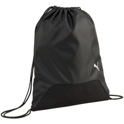 Worek Na Buty Team Goal Plain Polyester. Czarne buty treningowe Puma, bez wzorów, bez zapięcia. Za 67.99 zł.