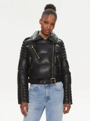 Pinko Kurtka puchowa Case 101670 A13D Czarny Regular Fit. Czarne kurtki Pinko, bez wzorów, z puchu, bez kaptura. Za 979.99 zł.