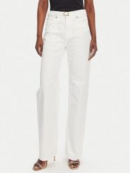TWINSET Jeansy 251TT2210 Biały Straight Fit. Białe jeansy Twinset, bez wzorów, z bawełny. Za 749.99 zł.