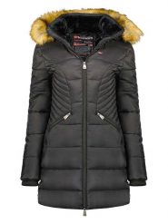 Geographical Norway Płaszcz zimowy "Abeille" w kolorze czarnym rozmiar: M. Czarne płaszcze Geographical Norway, na zimę, m, bez wzorów, z puchu, bez kaptura. Za 294.97 zł.