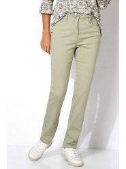 Relaxed by TONI Dżinsy - Slim fit - w kolorze jasnozielonym rozmiar: W50. Zielone jeansy Relaxed by TONI, bez wzorów, klasyczne, z podwyższonym stanem. Za 105.88 zł.