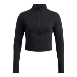Bluza z półzamkiem damska z dzianiny Under Armour Launch Elite. Czarne bluzy bez kaptura Under Armour, xs, bez wzorów, z dzianiny, bez kaptura, do biegania. Za 319.15 zł.