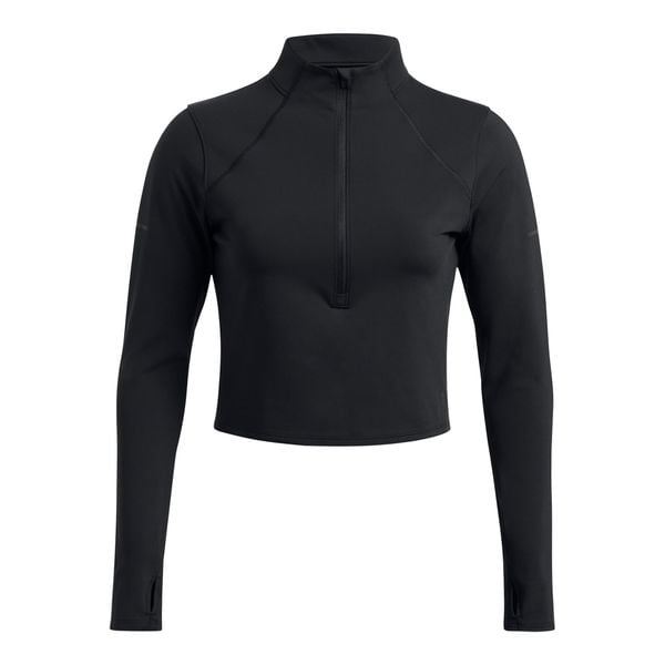 Bluza z półzamkiem damska z dzianiny Under Armour Launch Elite. Czarne bluzy Under Armour, xs, bez wzorów, z dzianiny, bez kaptura, do biegania. Za 319.15 zł.