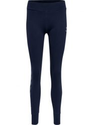 Damskie legginsy bawełniane Hummel Move Grid. Niebieskie legginsy Hummel, bez wzorów, z bawełny, klasyczne. Za 194.00 zł.