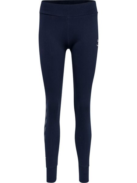Damskie legginsy bawełniane Hummel Move Grid. Niebieskie legginsy Hummel, bez wzorów, z bawełny. Za 169.95 zł.
