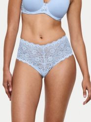 Triumph Figi klasyczne z wysokim stanem Amourette 10210675 Błękitny. Niebieskie figi Triumph, bez wzorów, z syntetyku, z podwyższonym stanem. Za 89.99 zł.