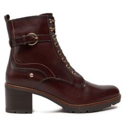 Botki Pikolinos. Brązowe botki Pikolinos, bez wzorów, bez obcasa, na słupku, bez zapięcia. Za 719.99 zł.