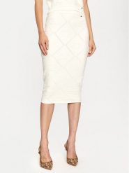 Gaudi Spódnica ołówkowa 421FD73001 Écru Slim Fit. Spódnice Gaudi, l, bez wzorów, z wiskozy, ołówkowe. Za 379.99 zł.
